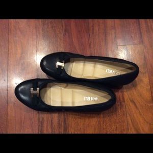 Vaneli genuine leather wedge flats size 8.5